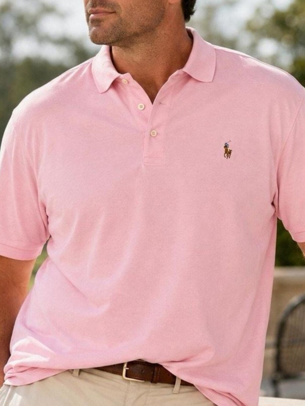 Polo by Ralph Lauren Soft Cotton Pink Short-Sleeve Classic Fit Polo XXL